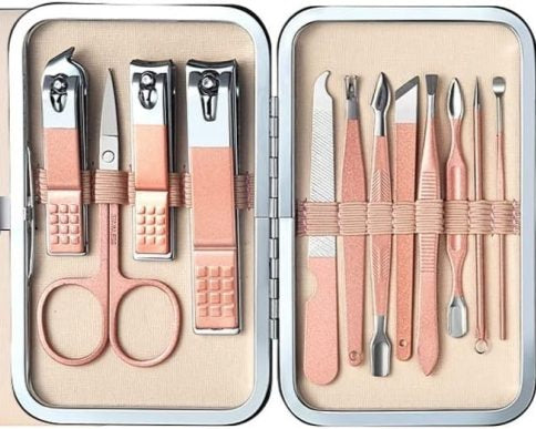 12 Pieces Portable Nail Clippers Beauty Tool Set